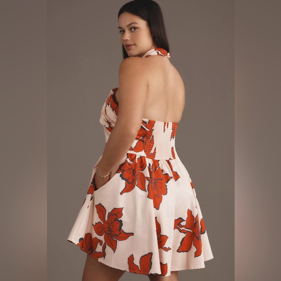 NWT Anthropologie Hutch Wrap Halter Floral Romper - Picture 4 of 9